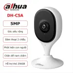 Camera Wifi Dahua 5MP, Full HD siêu nét, AI phát hiện chuyển động người và thú cưng, đàm thoại 2 chiều, góc rộng 90°, hồng ngoại 10m, bảo mật riêng tư, cài đặt Bluetooth cực nhanh