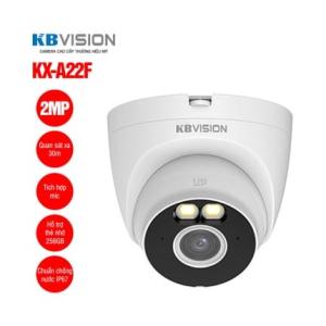 Camera Wifi KBVISION KX A22F, Full Color 2MP, ghi hình sắc nét 1080P, tầm nhìn 30m, chống nước IP67, phát hiện chuyển động thông minh, giám sát an ninh 24/7 cho gia đình và văn phòng