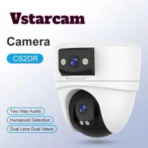 AN NINH TOÀN DIỆN, KHÔNG GÓC KHUẤT, Camera Wifi VStarcam CS2DR dual-lens 2M, quay xoay 340°/90°, ban đêm màu + hồng ngoại, phát hiện người, báo động đèn + còi, lưu thẻ 256GB