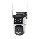 Camera Wifi VStarcam CS621DR Dual-Lens 2 mắt, full color ban đêm + hồng ngoại, phát hiện người AI, cảnh báo đèn + còi, quay 1080P/1296P, lưu thẻ nhớ 256GB, chống nước IP66, giám sát toàn diện